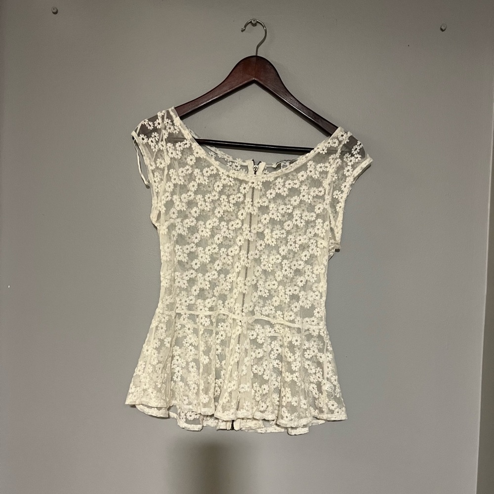 American Eagle sheer blouse size small